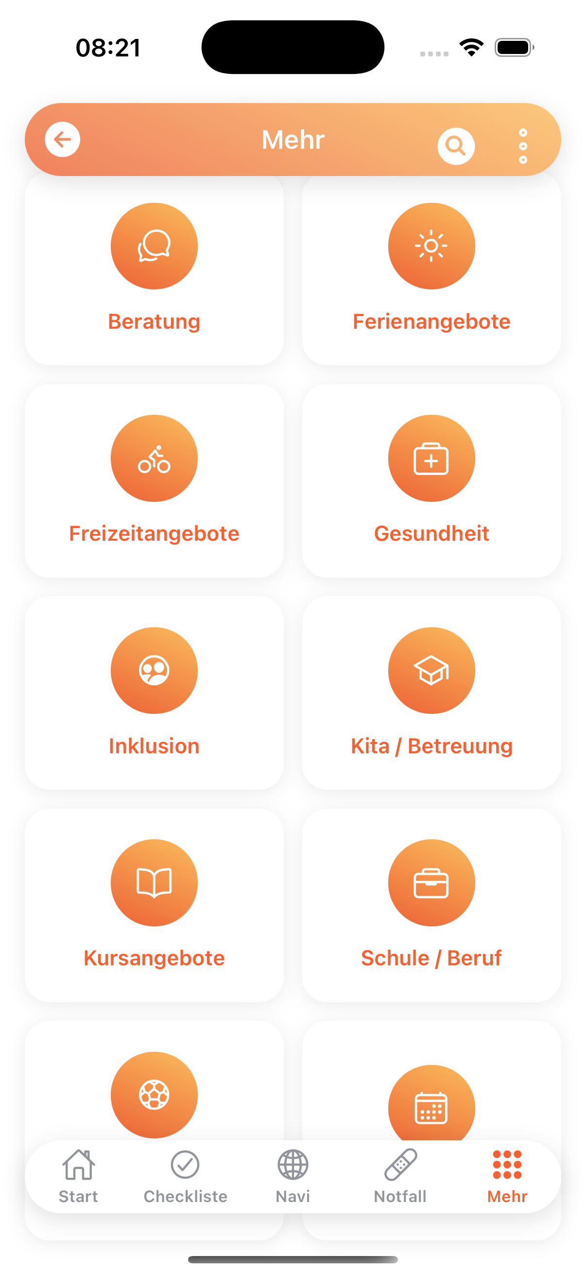 Screenshot der App Junges GV